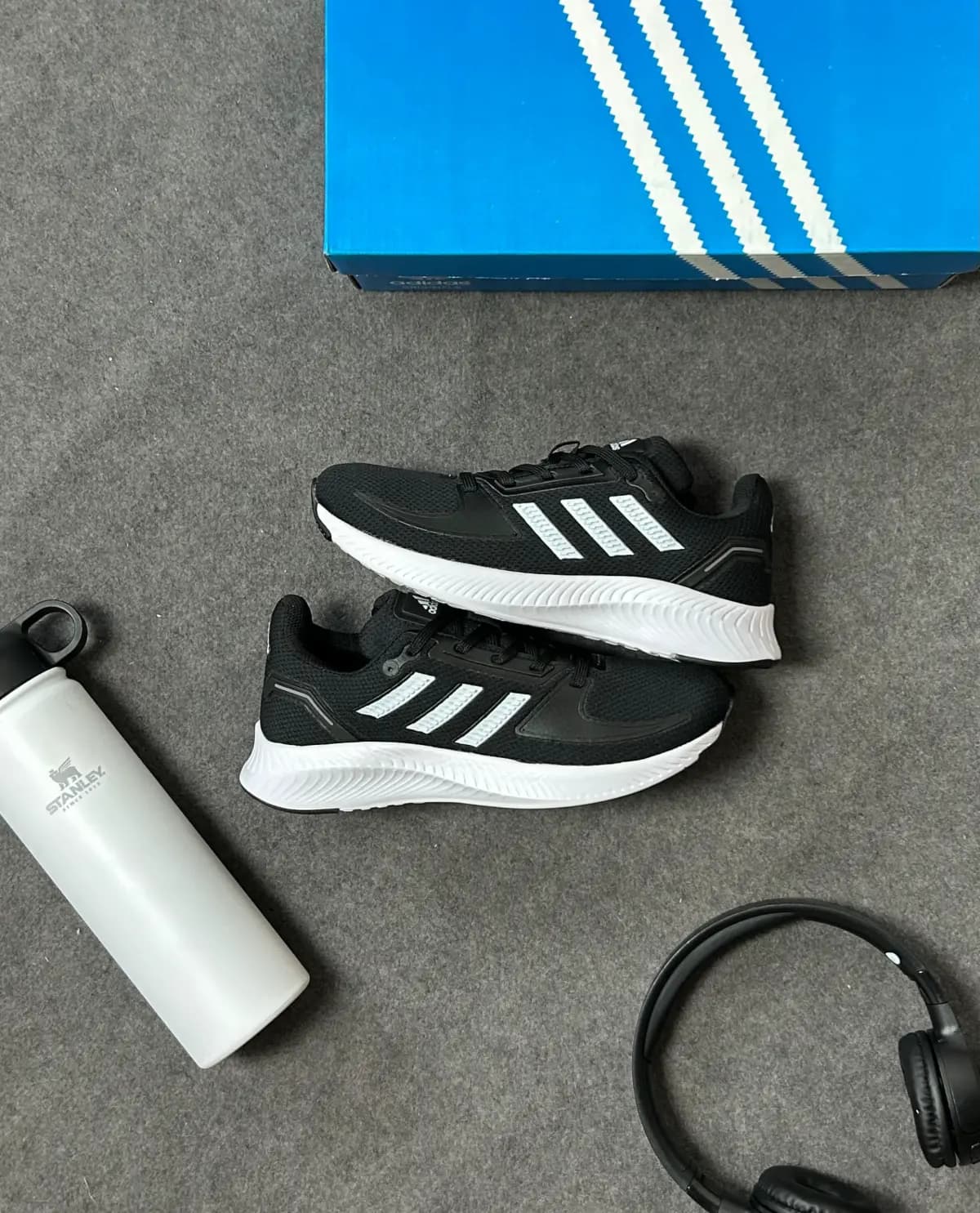 Adidas Falcon Run Preto Branco Luxo