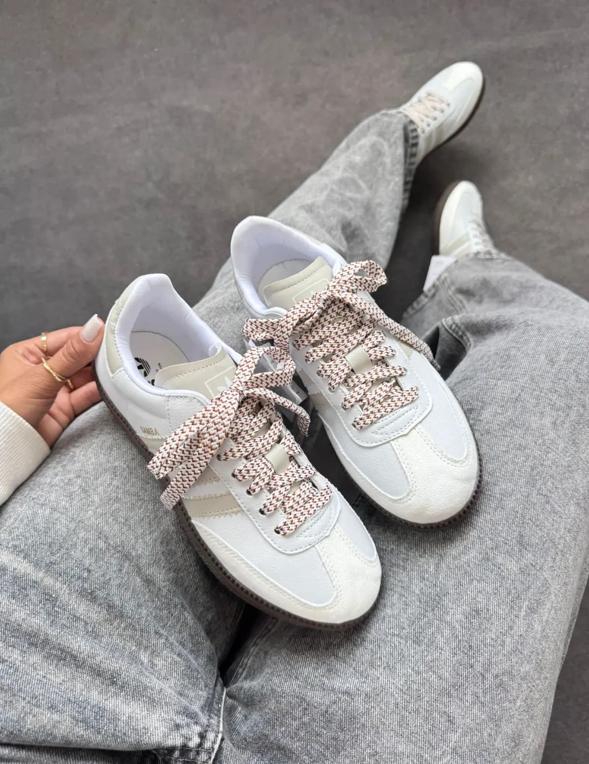 Adidas Samba OG Branco Gelo Off Luxo