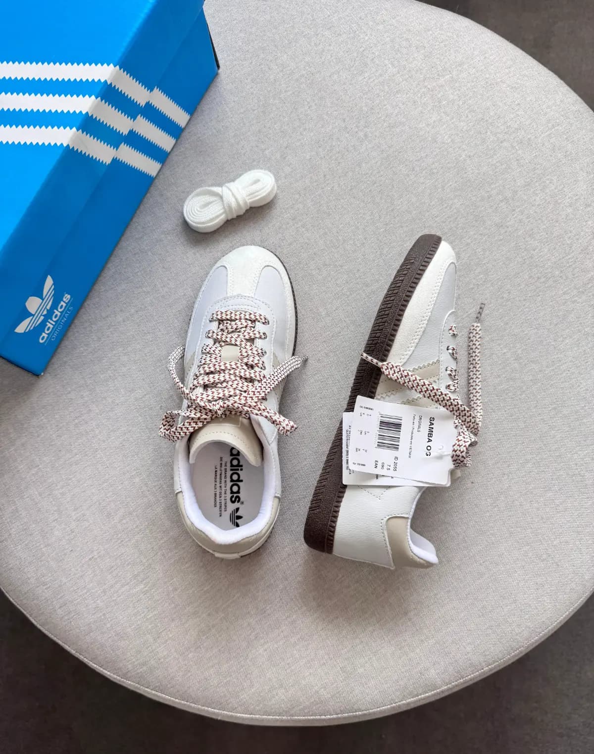 Adidas Samba OG Branco Gelo Off Luxo