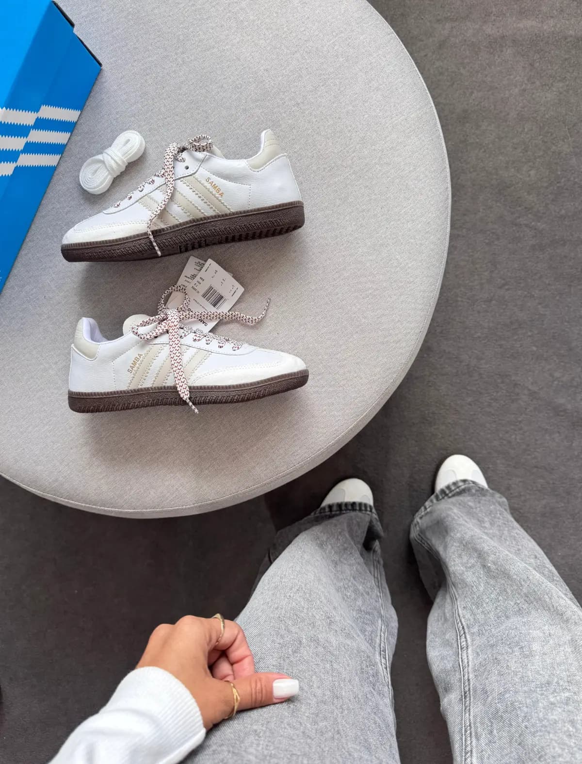 Adidas Samba OG Branco Gelo Off Luxo