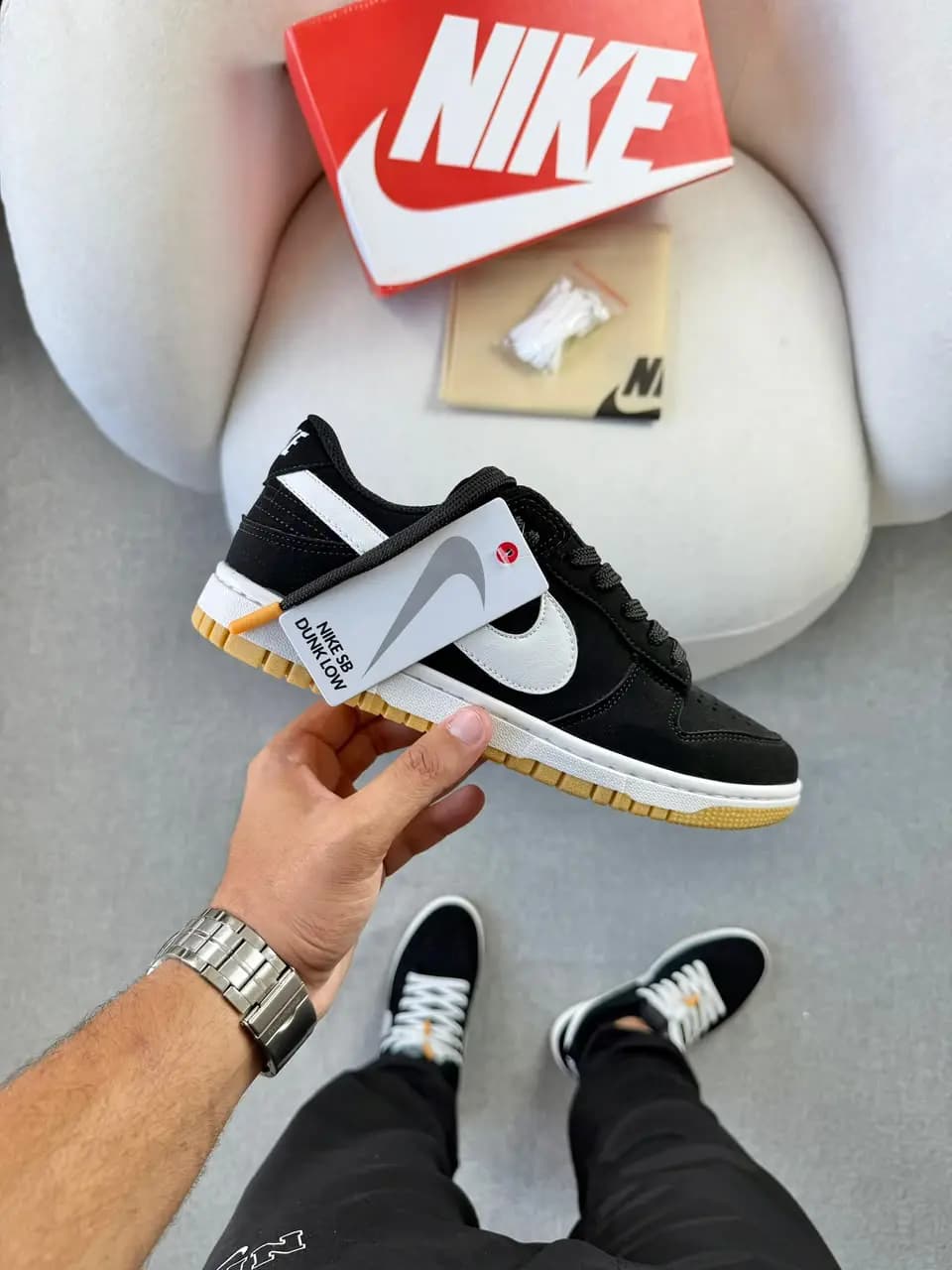 Nike Dunk SB Low Pro Preto Nobuck Prime