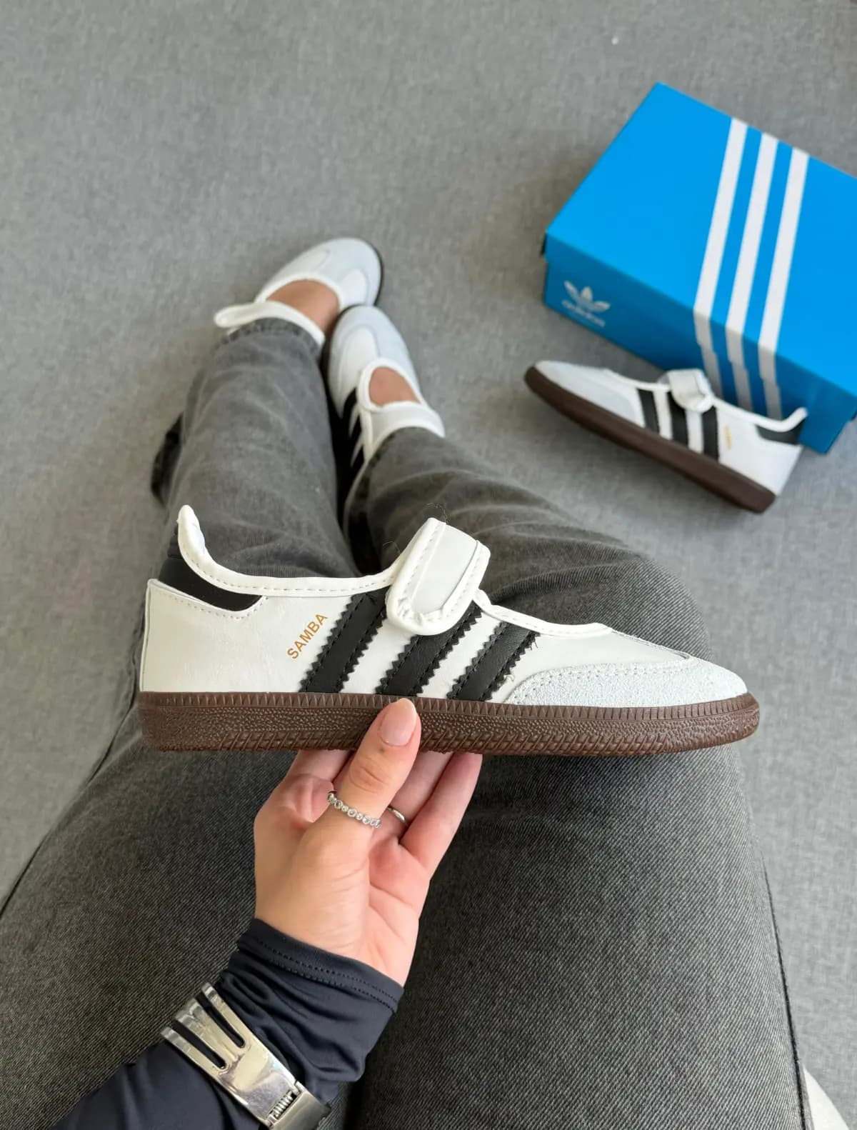Adidas Samba Jane Flat Preto Branco Luxo