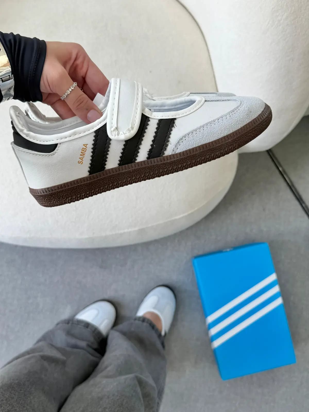 Adidas Samba Jane Flat Preto Branco Luxo