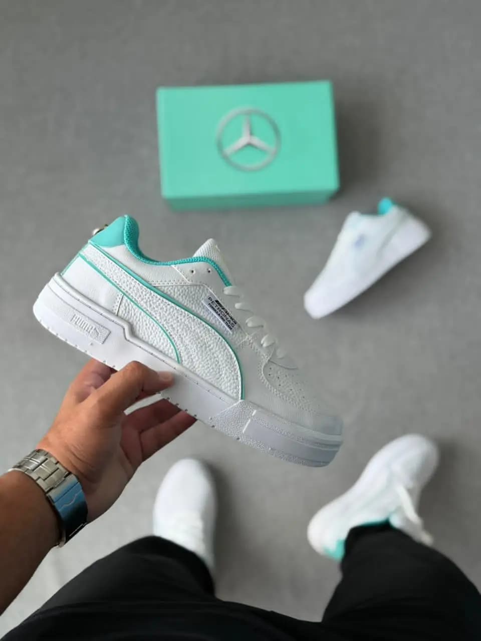 Puma AMG Ca Pro Branco Verde Agua