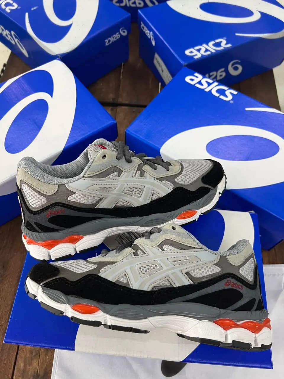 Asics Gel Lyte Nyc Cinza Grafite Vermelho Luxo