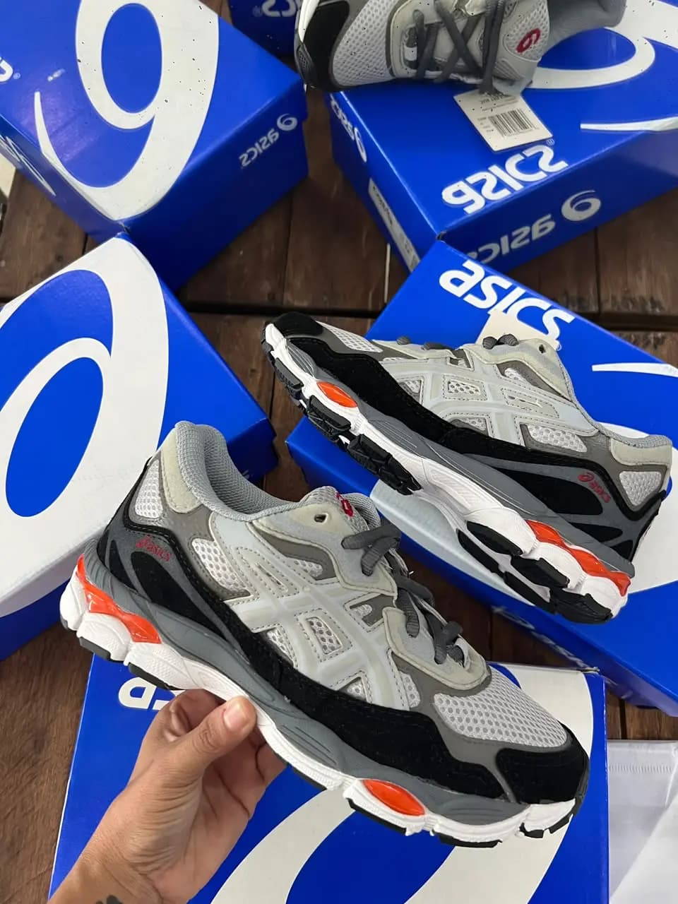 Asics Gel Lyte Nyc Cinza Grafite Vermelho Luxo