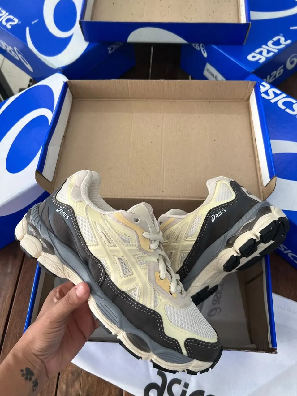 Asics Gel Lyte Nyc Bege Grafite Luxo