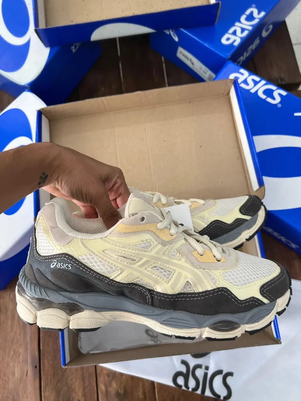 Asics Gel Lyte Nyc Bege Grafite Luxo