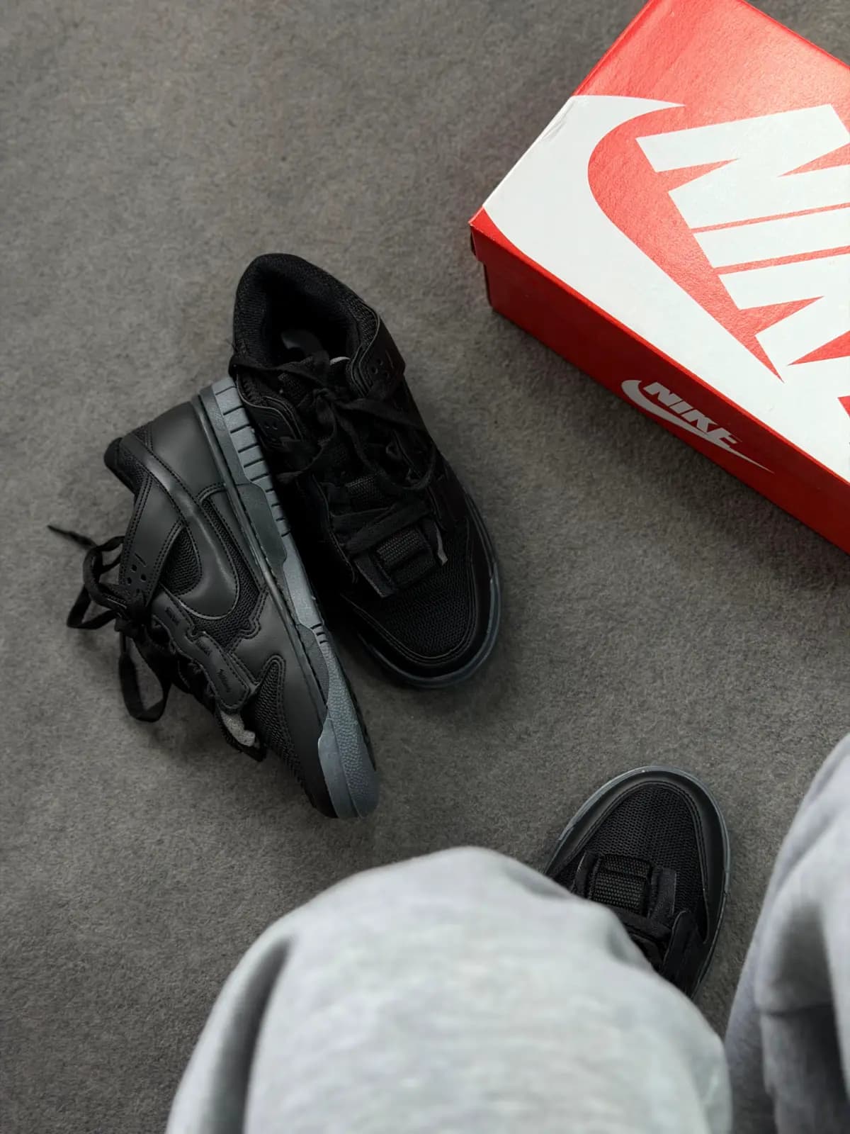 Nike Dunk Low Jumbo Reverse Preto Luxo