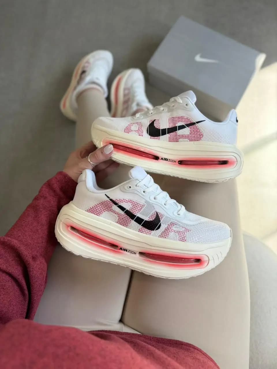 Nike Vomero Branco Rosa Premium Vietnã