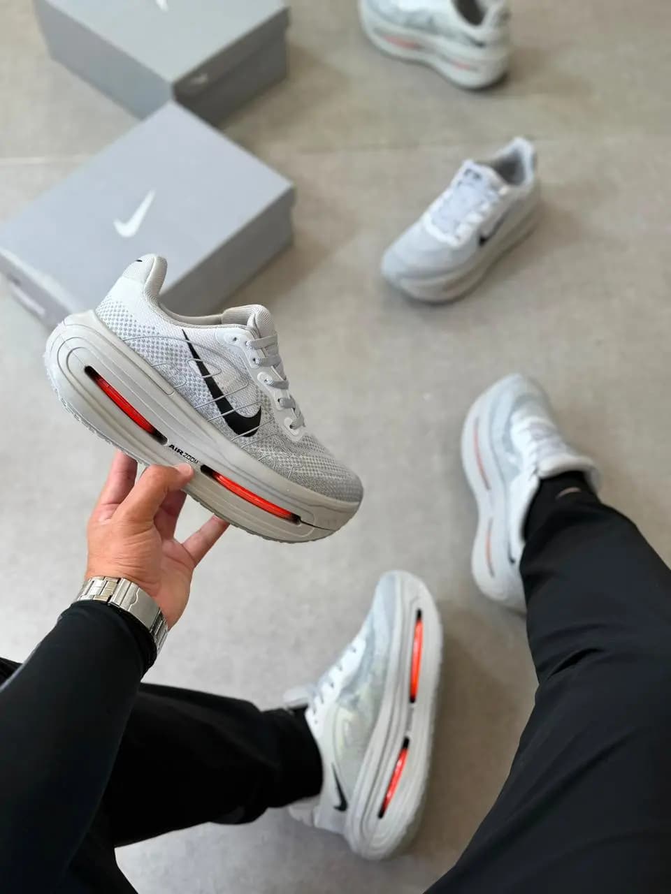 Nike Vomero Cinza Laranja Premium Vietnã