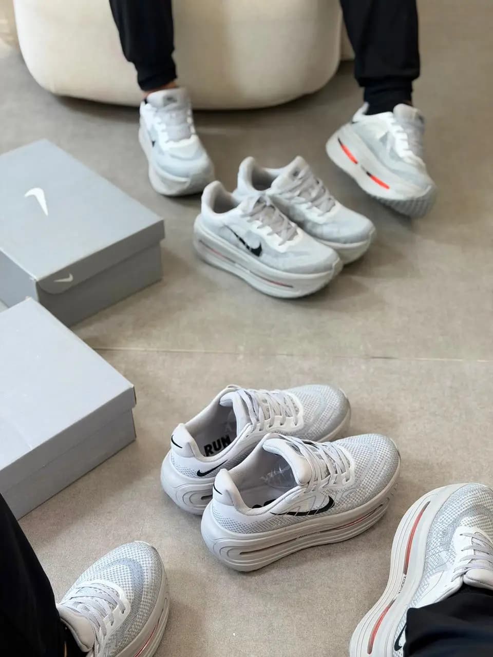 Nike Vomero Cinza Laranja Premium Vietnã