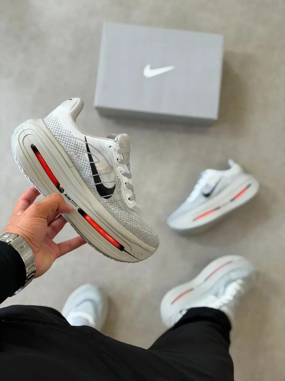 Nike Vomero Cinza Laranja Premium Vietnã
