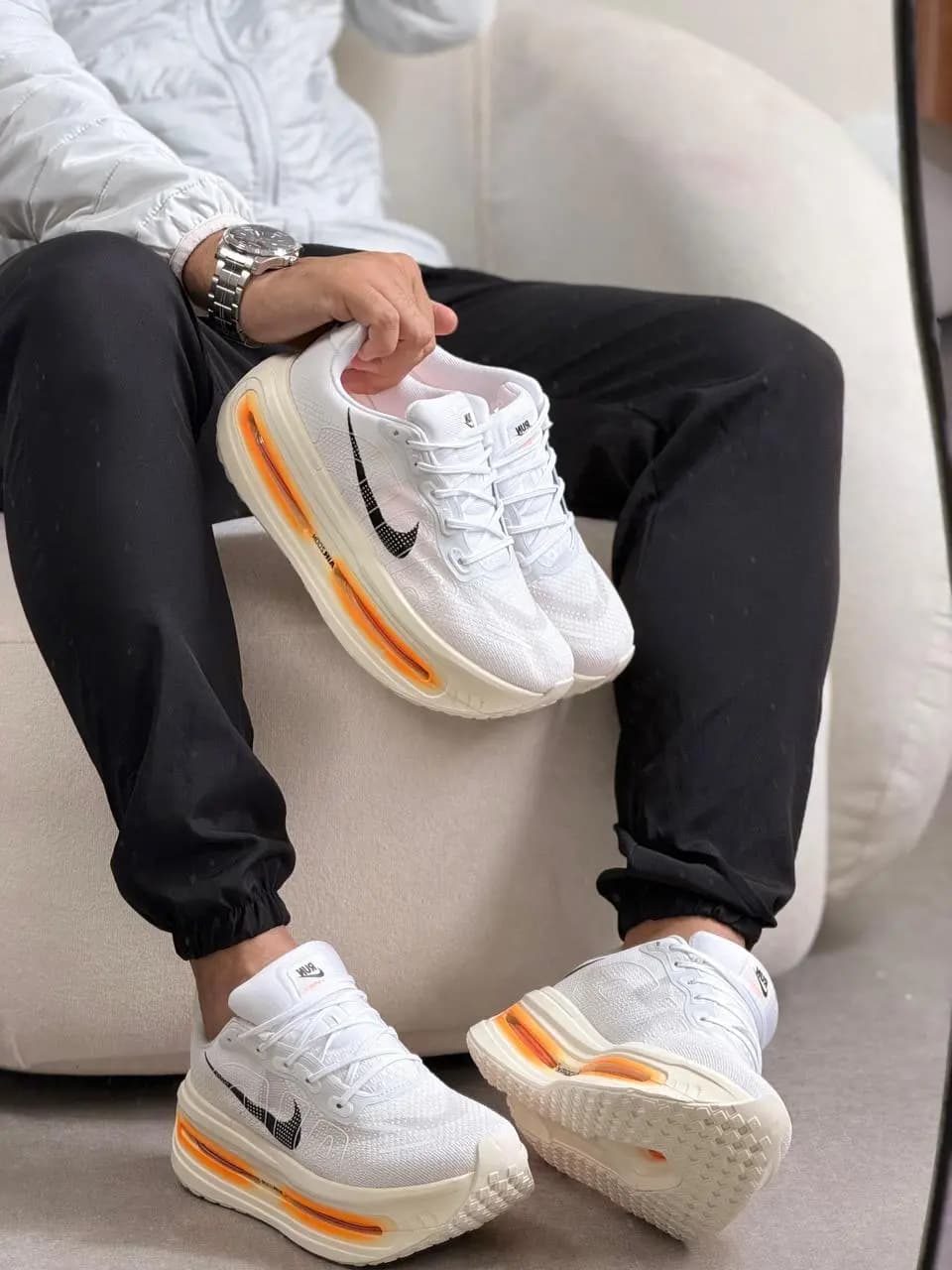 Nike Vomero Branco Laranja Premium Vietnã