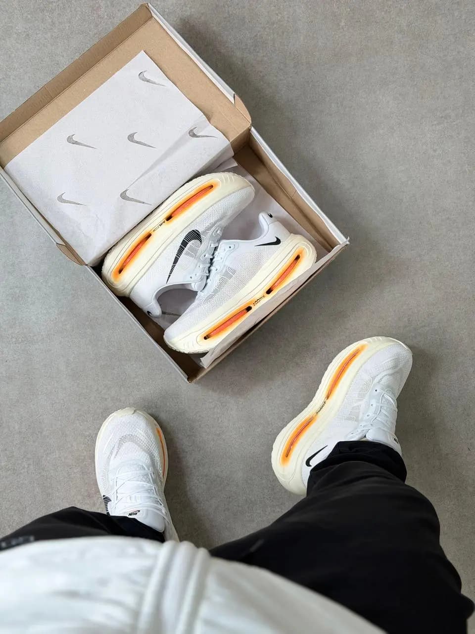Nike Vomero Branco Laranja Premium Vietnã