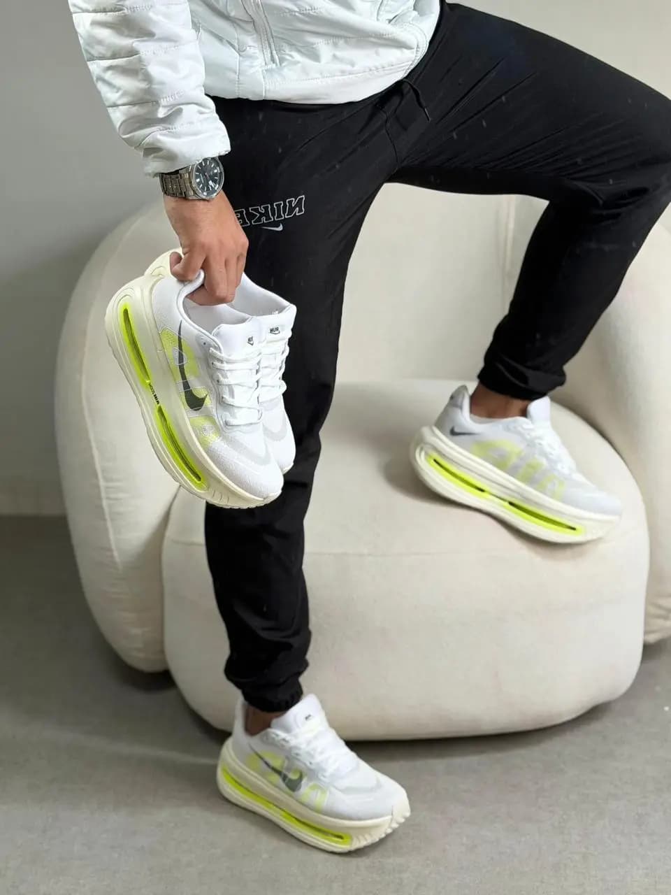 Nike Vomero Branco Limão Premium Vietnã