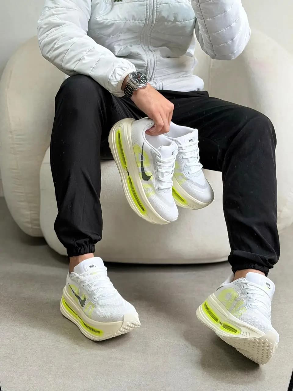Nike Vomero Branco Limão Premium Vietnã