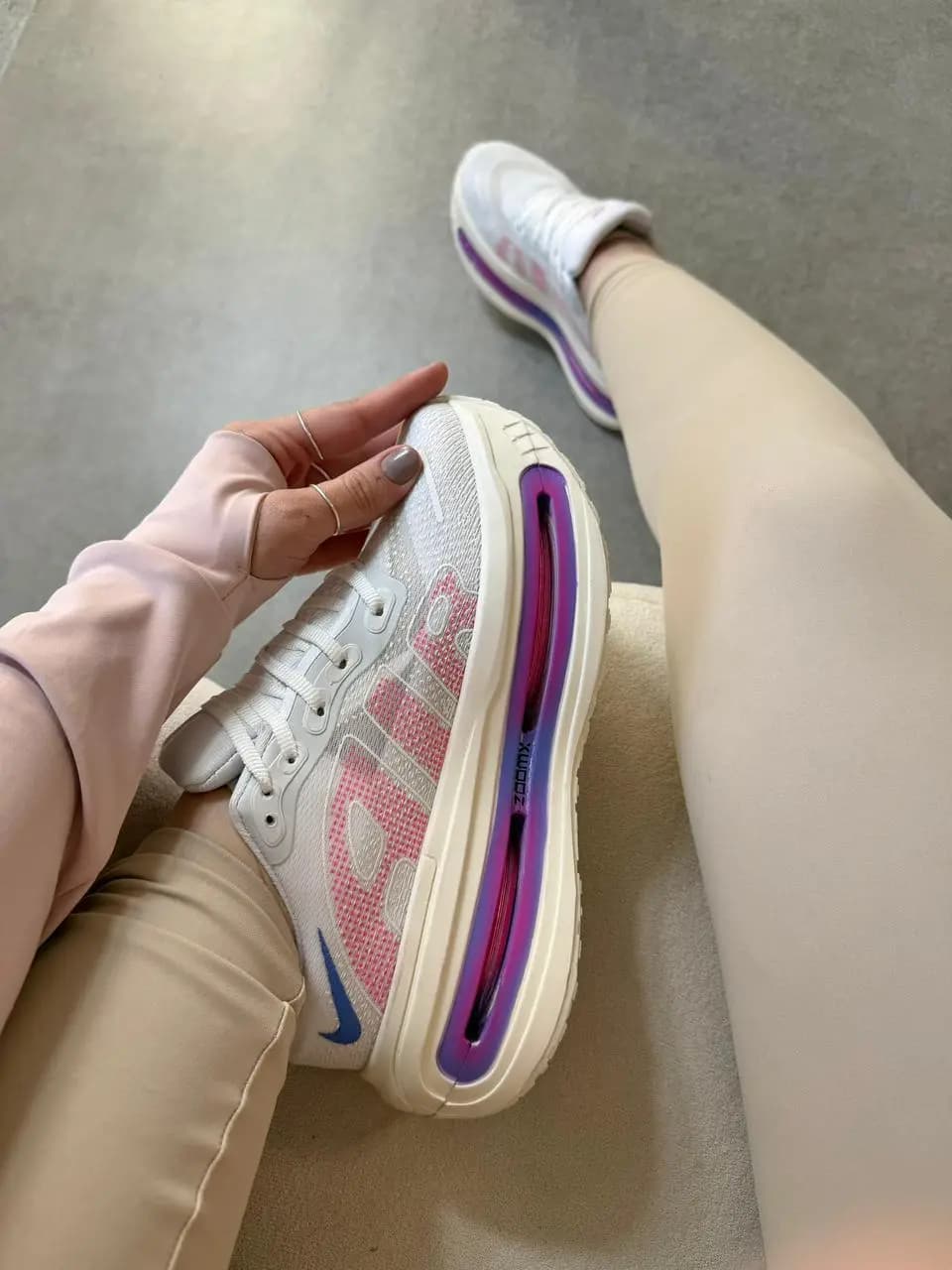 Nike Vomero Branco Lílas Rosa Premium Vietnã