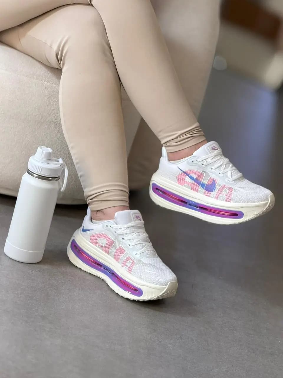 Nike Vomero Branco Lílas Rosa Premium Vietnã