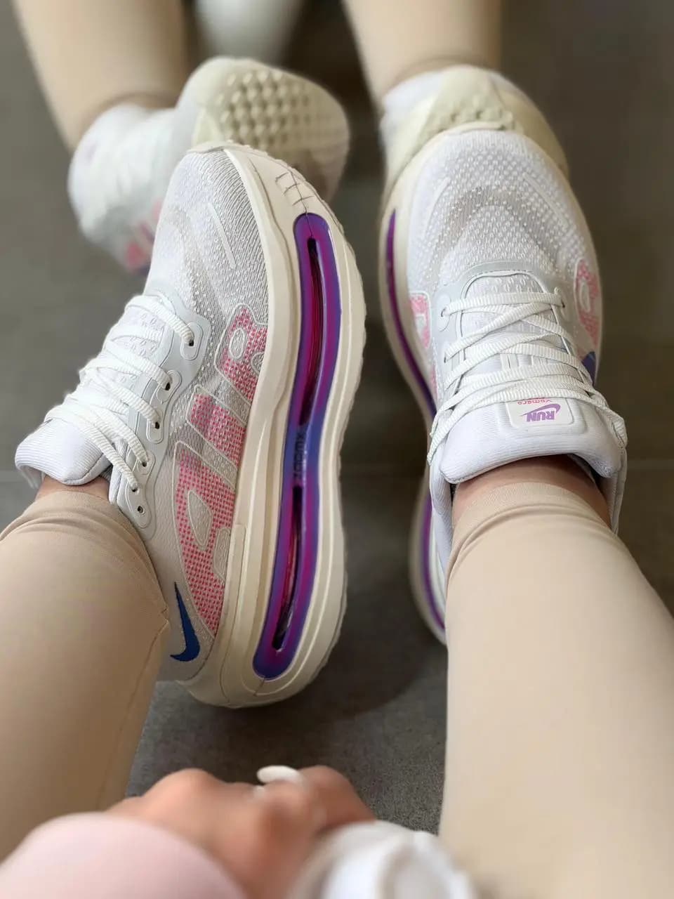 Nike Vomero Branco Lílas Rosa Premium Vietnã