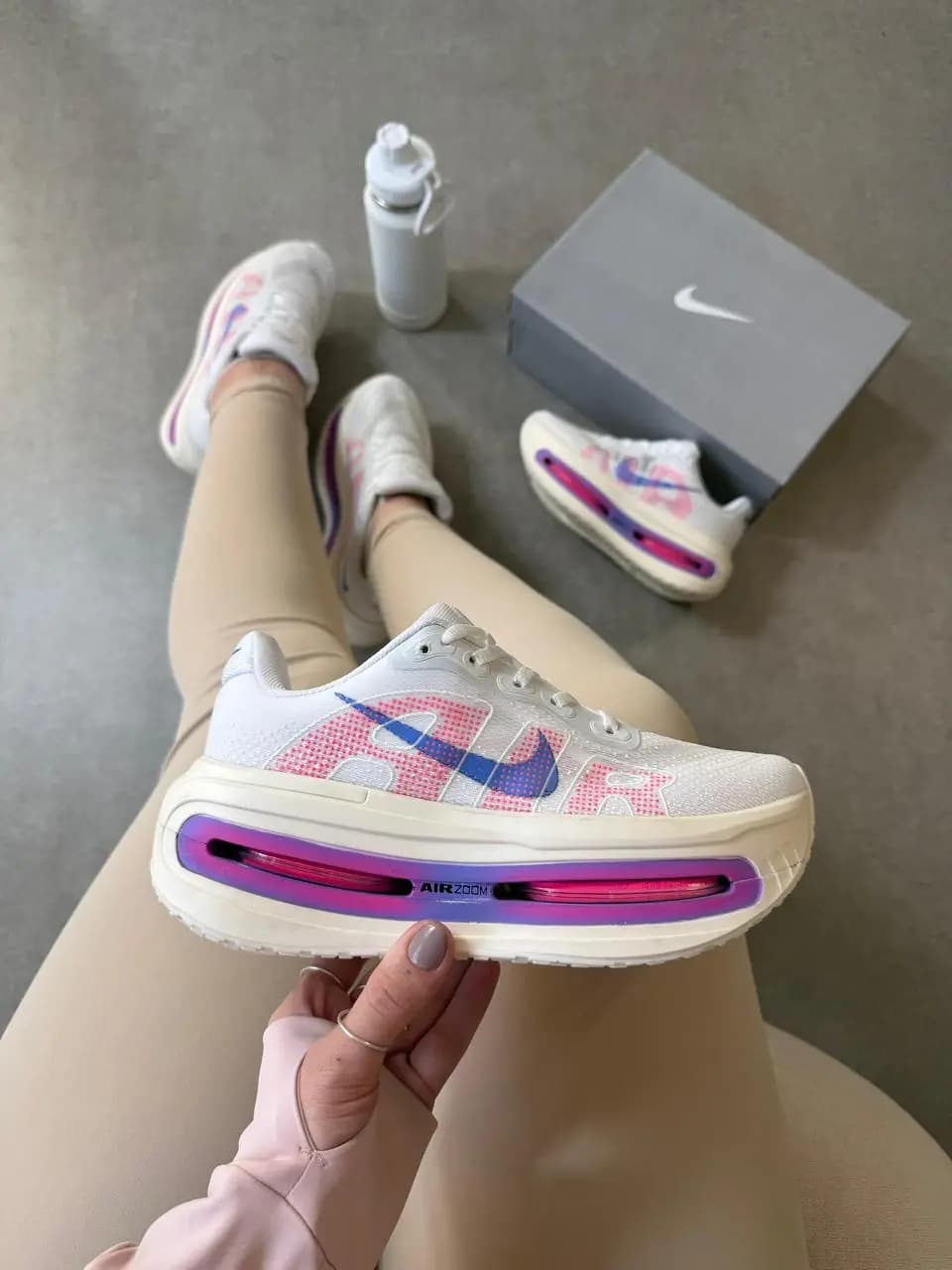 Nike Vomero Branco Lílas Rosa Premium Vietnã