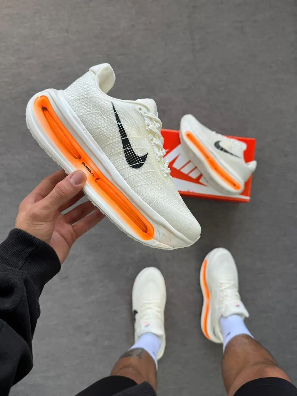 Nike Vomero Bege Laranja Premium Vietnã