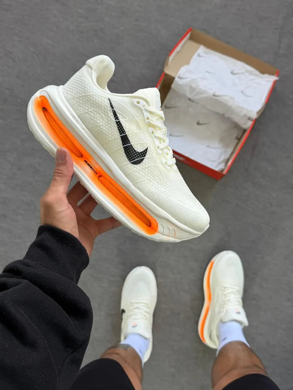 Nike Vomero Bege Laranja Premium Vietnã