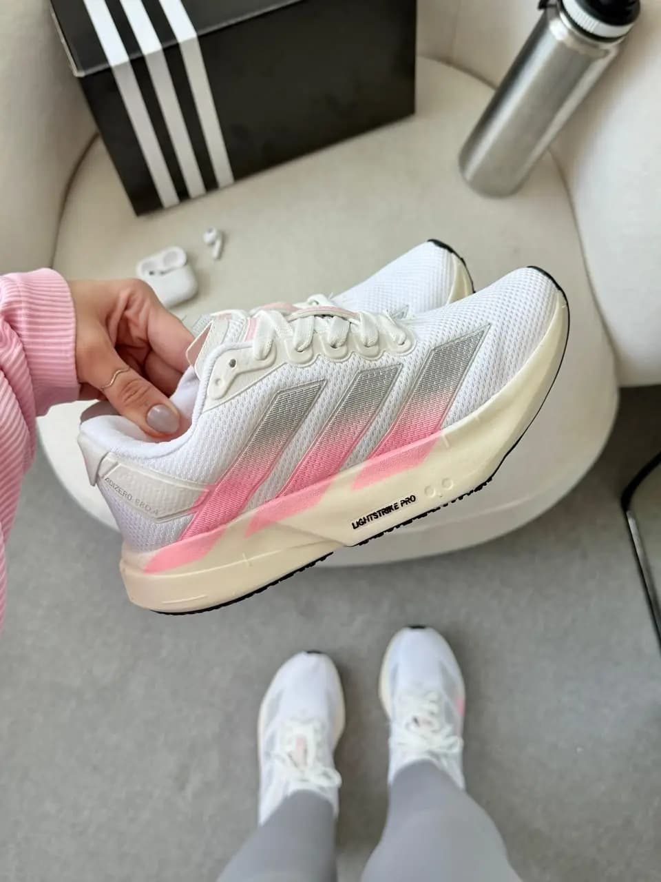 Adidas Adizero Adios Pro 04 Branco Prata Prime