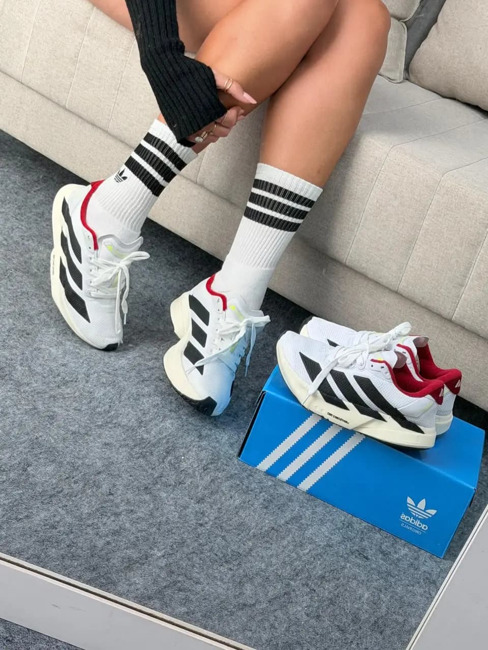 Adidas Adizero Adios Pro 04 Branco Preto Vermelho Prime