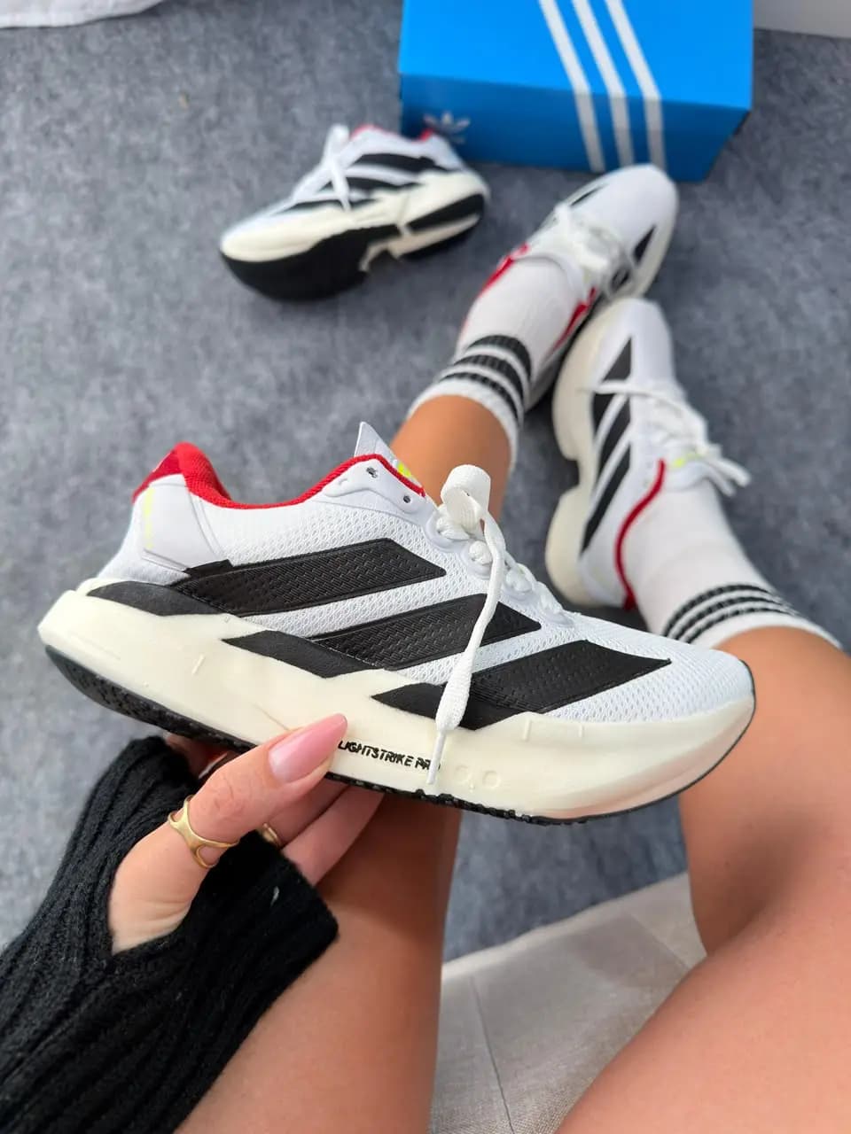 Adidas Adizero Adios Pro 04 Branco Preto Vermelho Prime