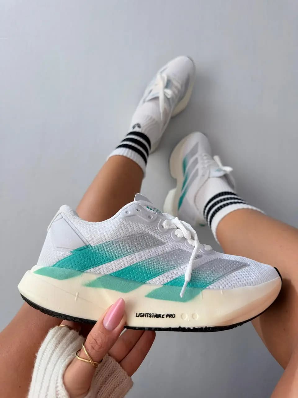 Adidas Adizero Adios Pro 04 Prata Verde Agua Prime
