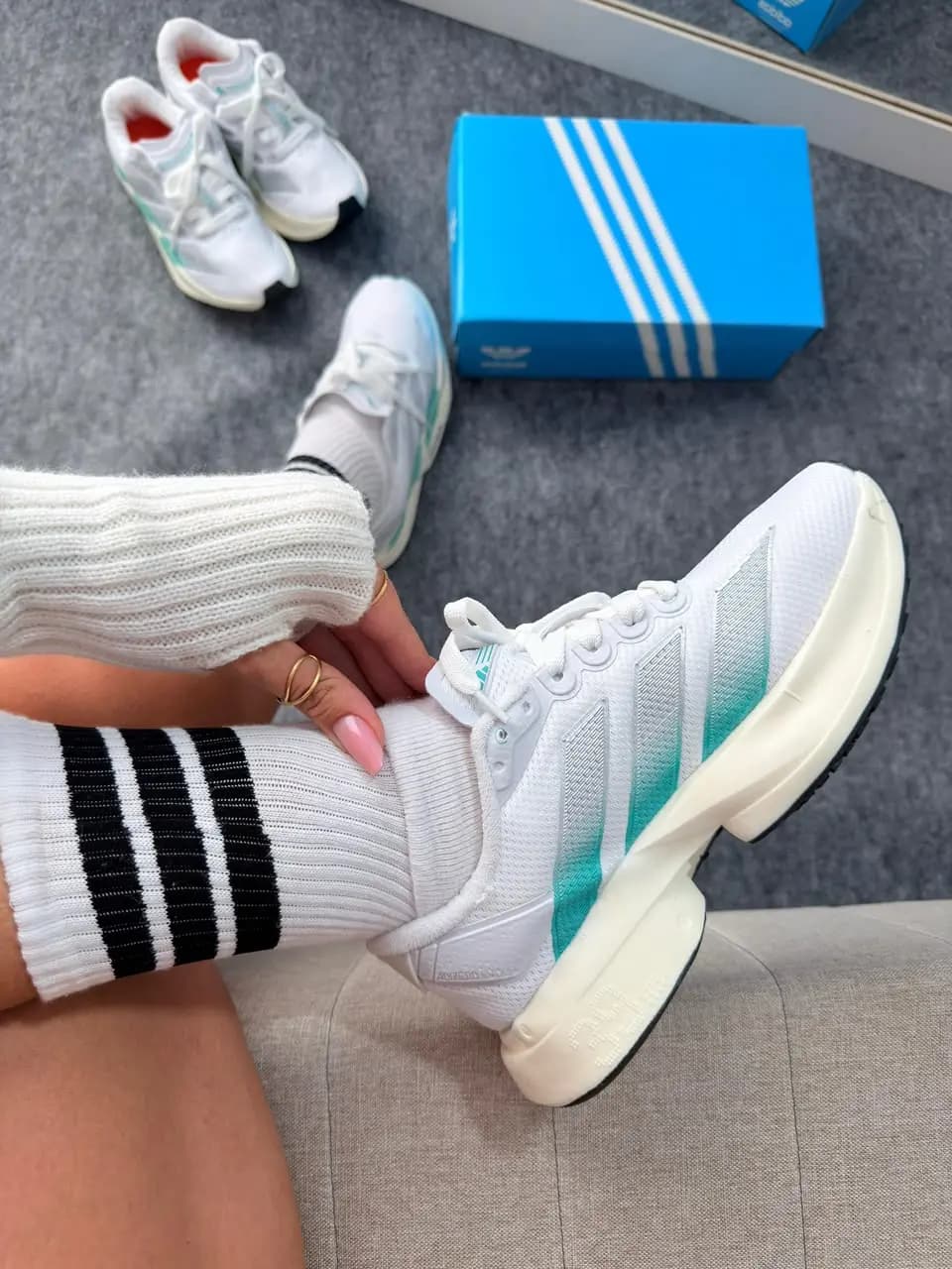 Adidas Adizero Adios Pro 04 Prata Verde Agua Prime