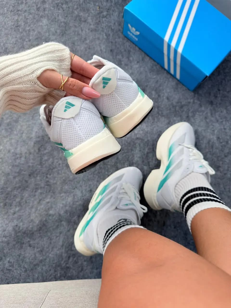 Adidas Adizero Adios Pro 04 Prata Verde Agua Prime