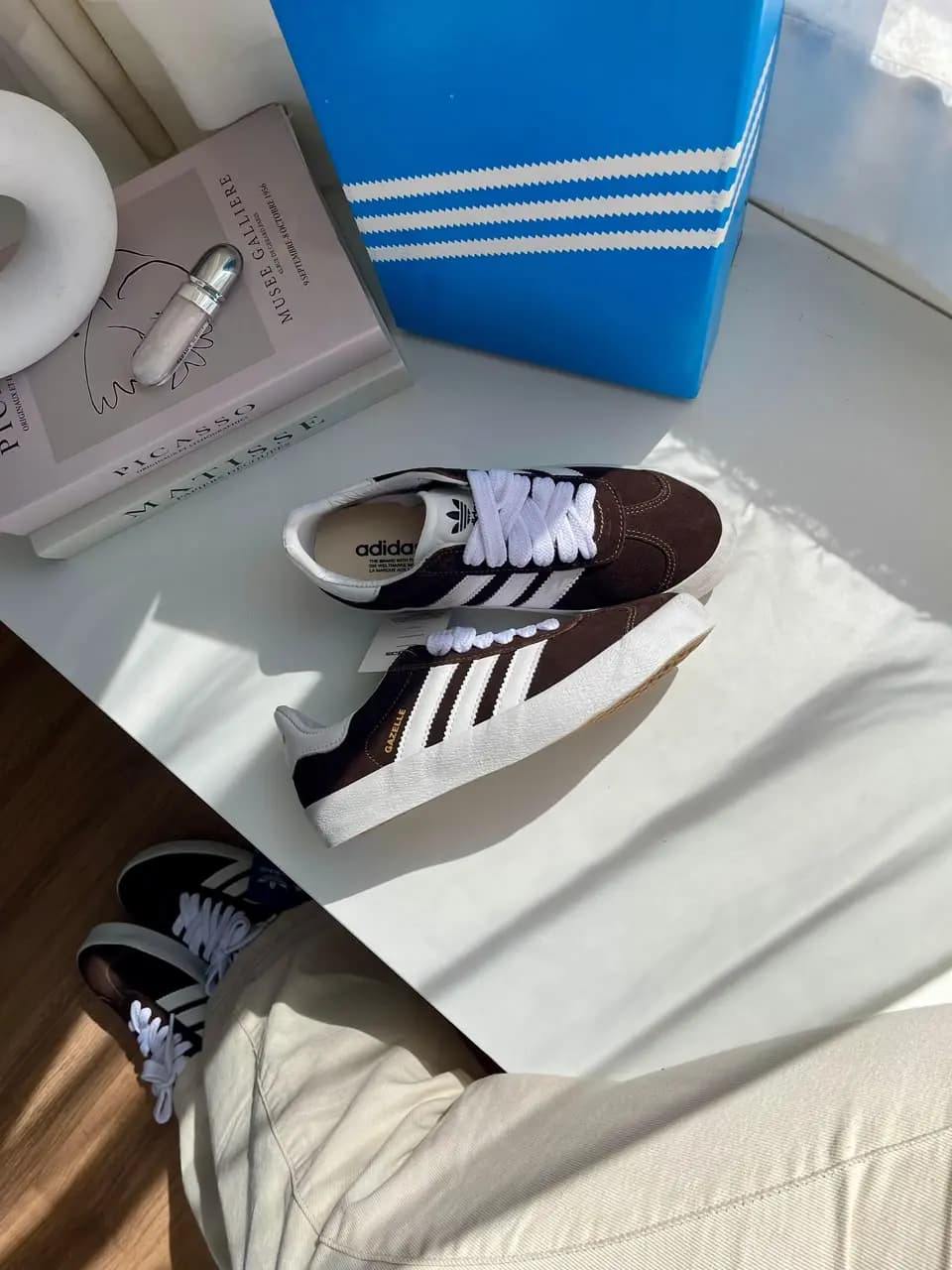 Adidas Gazelle Marrom Couro Premium Nacional