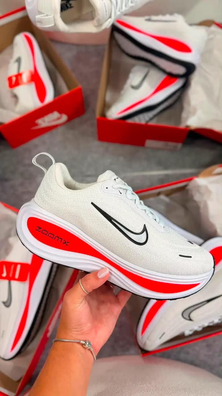 Nike Vomero Branco Laranja Luxo