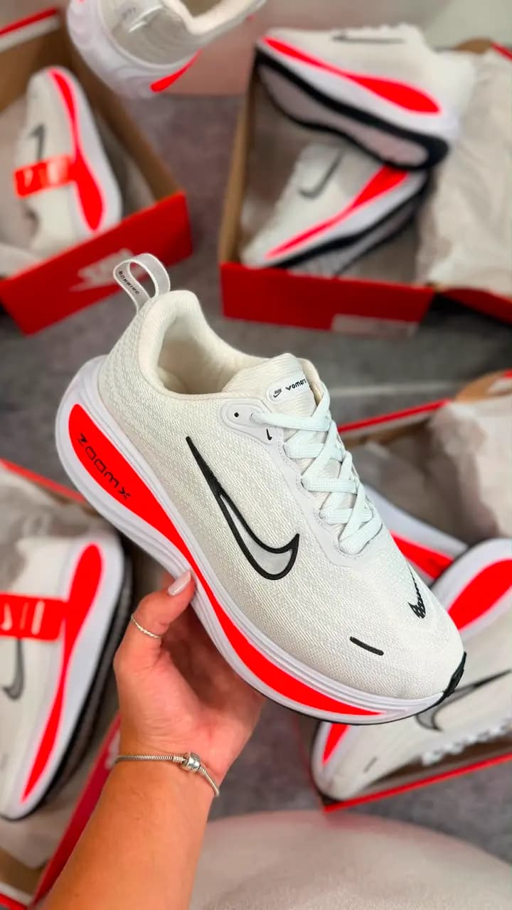 Nike Vomero Branco Laranja Luxo