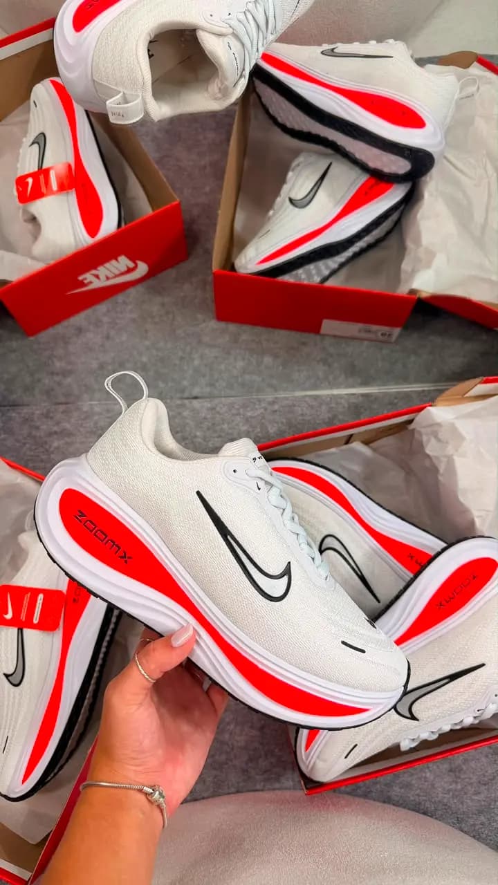 Nike Vomero Branco Laranja Luxo