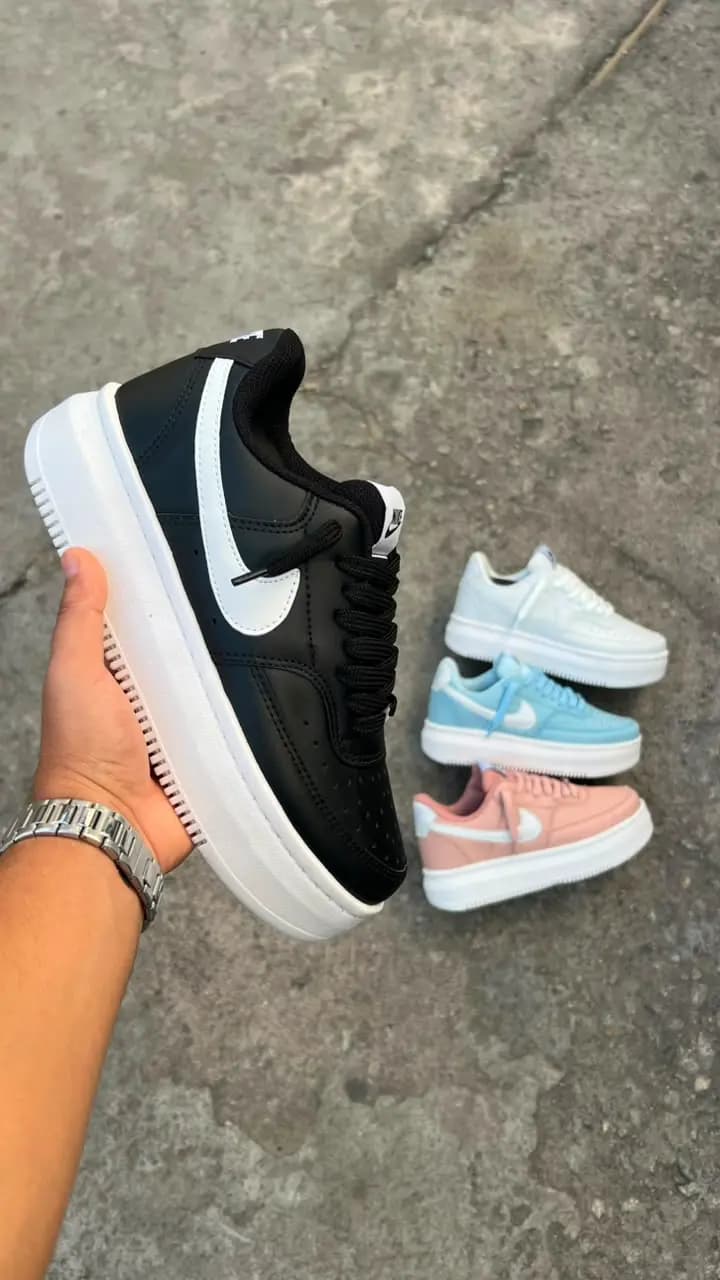 Nike Court Vsion Sola Preto Luxo